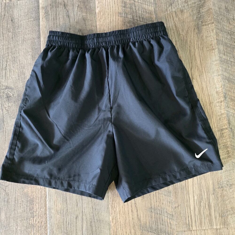 Nike Dri-FIT Youth XL Black Athletic Running Training Shorts Swoosh Logo